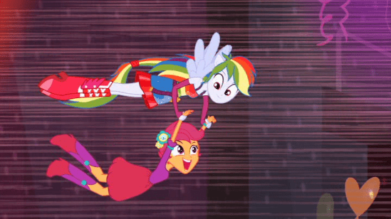 Rainbow and Scootaloo
